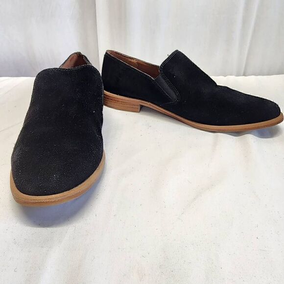 Franco Sarto Jed Black Suede Slip On Women's Size 7.5 - Picture 2 of 10